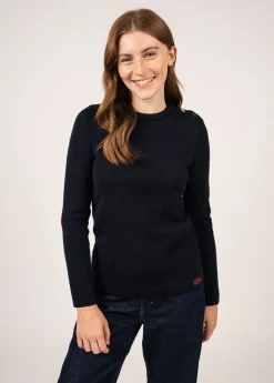 Brégançon sailor jumper with elbow patches