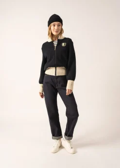 Campus Sports-inspired Cardigan