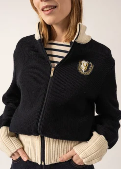 Campus Sports-inspired Cardigan