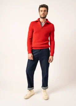 Cotentin trucker-style neck jumper