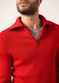 Cotentin trucker-style neck jumper