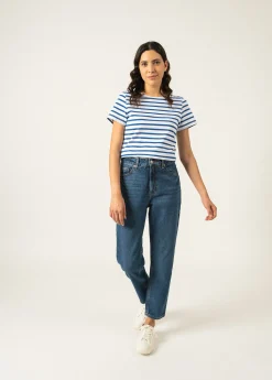 Etrille short sleeve striped sailor shirt