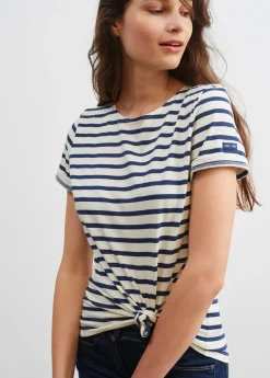 Etrille short sleeve striped sailor shirt