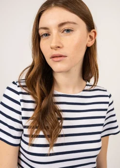 Etrille short sleeve striped sailor shirt