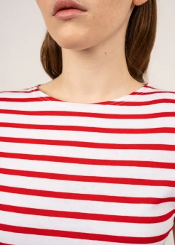 Etrille short sleeve striped sailor shirt