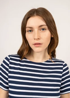 Etrille short sleeve striped sailor shirt