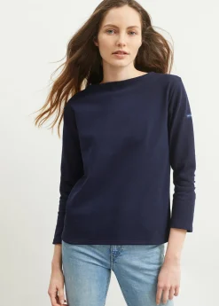 Guildo boat neck sailor shirt