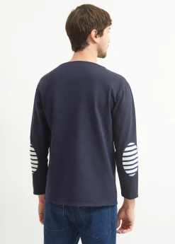 Guildo boat neck sailor shirt
