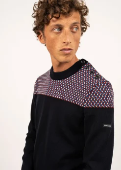 Jacquard sailor jumper