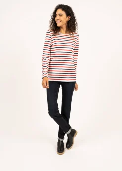 Minquidame tricolour striped sailor shirt