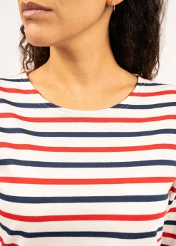 Minquidame tricolour striped sailor shirt