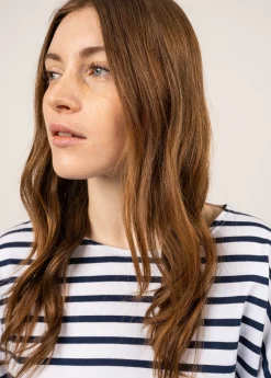 Minquiers Drop oversized striped sailor shirt