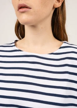 Minquiers Drop oversized striped sailor shirt