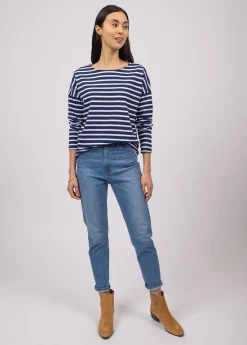 Minquiers Drop oversized striped sailor shirt