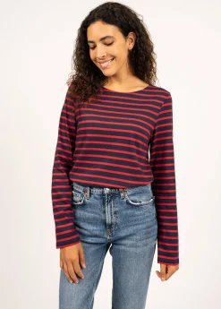 Minquiers unisex striped sailor shirt