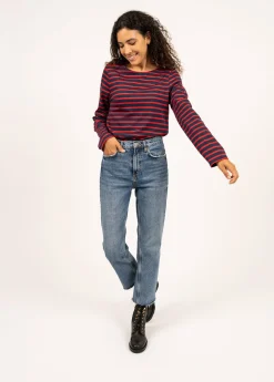 Minquiers unisex striped sailor shirt