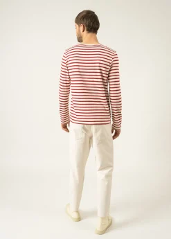 Minquiers unisex striped sailor shirt