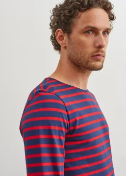 Minquiers unisex striped sailor shirt