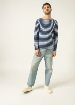 Minquiers unisex striped sailor shirt