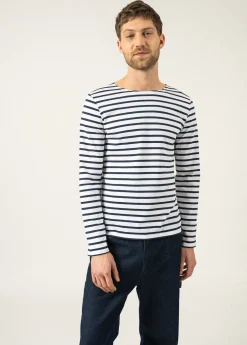 Minquiers unisex striped sailor shirt