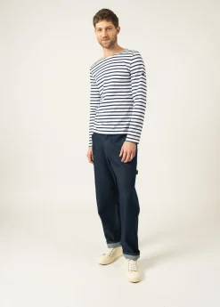 Minquiers unisex striped sailor shirt