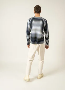 Minquiers unisex striped sailor shirt