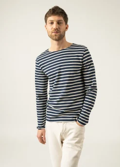 Minquiers unisex striped sailor shirt