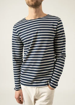 Minquiers unisex striped sailor shirt