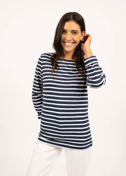 Minquiers unisex striped sailor shirt