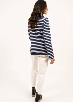 Minquiers unisex striped sailor shirt