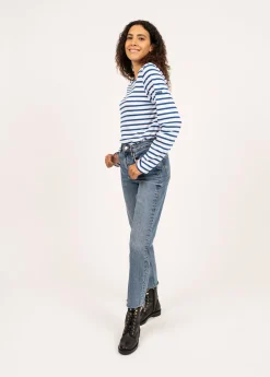 Minquiers unisex striped sailor shirt