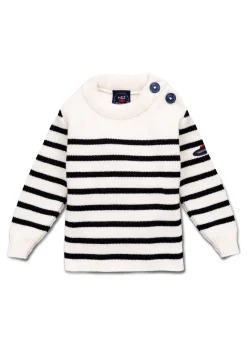 Moussaillon striped sailor jumper for babies