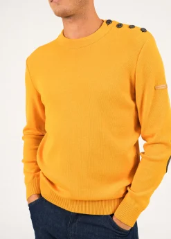 Patrimoine sailor jumper with elbow patches