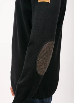 Patrimoine sailor jumper with elbow patches