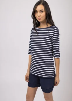 Phare boat neck striped sailor shirt