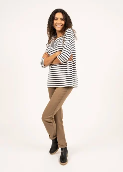 Phare boat neck striped sailor shirt