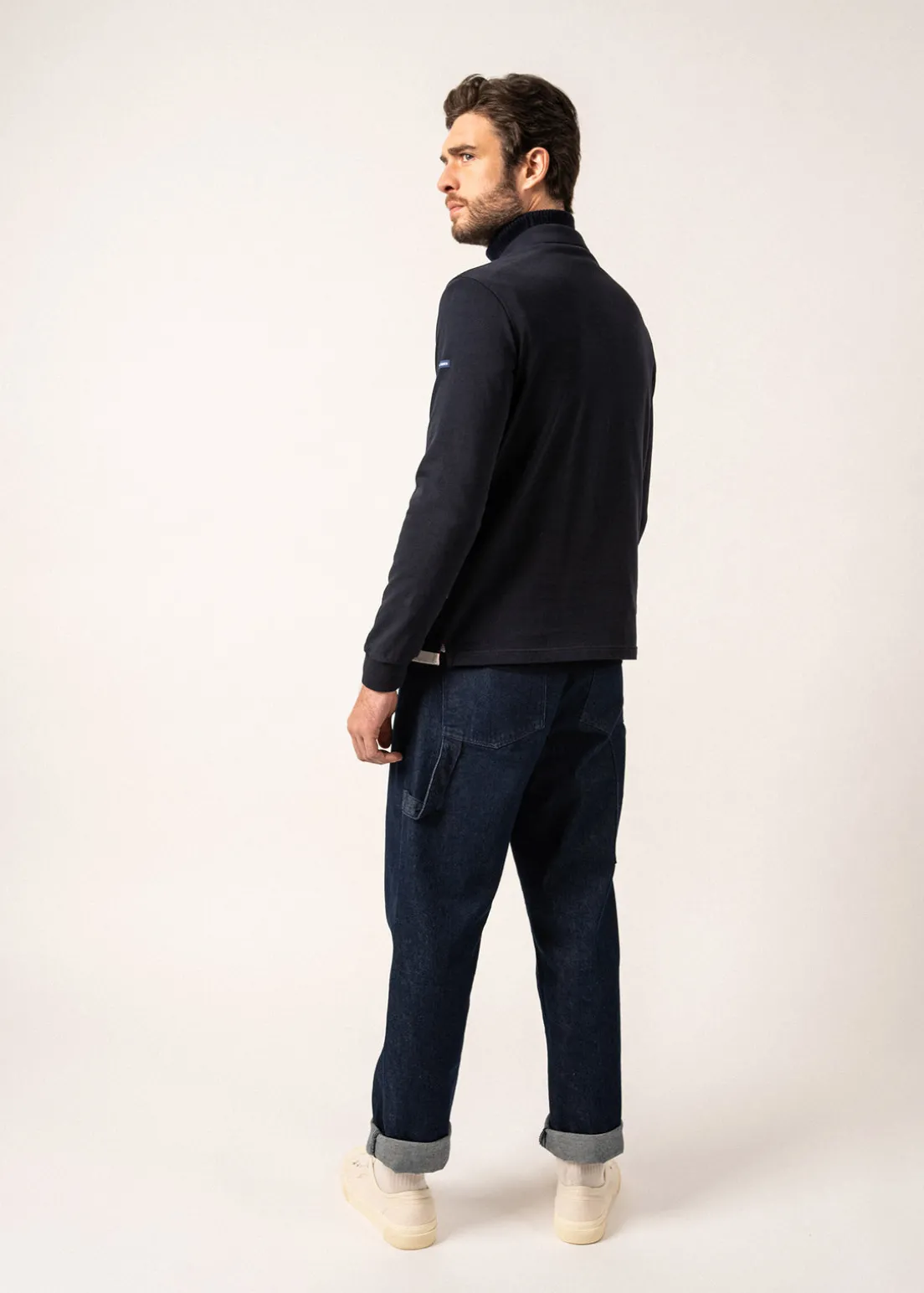 Pierrot Rugby-style Striped Polo Shirt