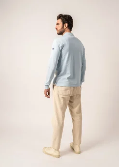 Pierrot Rugby-style Striped Polo Shirt