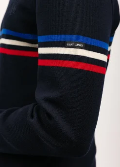 Sailor jumper with tricolour stripes