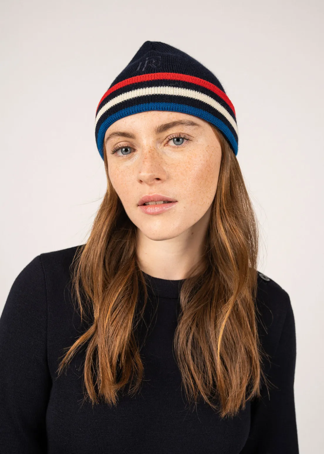 Tricolor wool hat