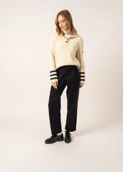 Vanoise Sailor-inspired High Neck Jumper
