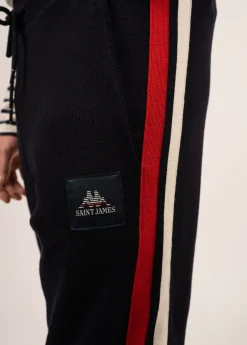 Viking wool pants with contrasting stripes