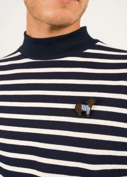 Wolf with sailor shirt brooch